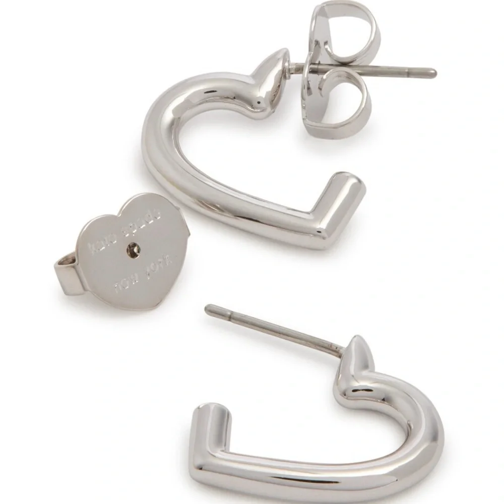 Price Firm - KATE SPADE Heart You Hoop Earrings